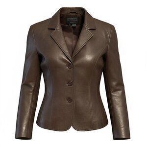 Liz Claiborne Collection Genuine Leather Blazer